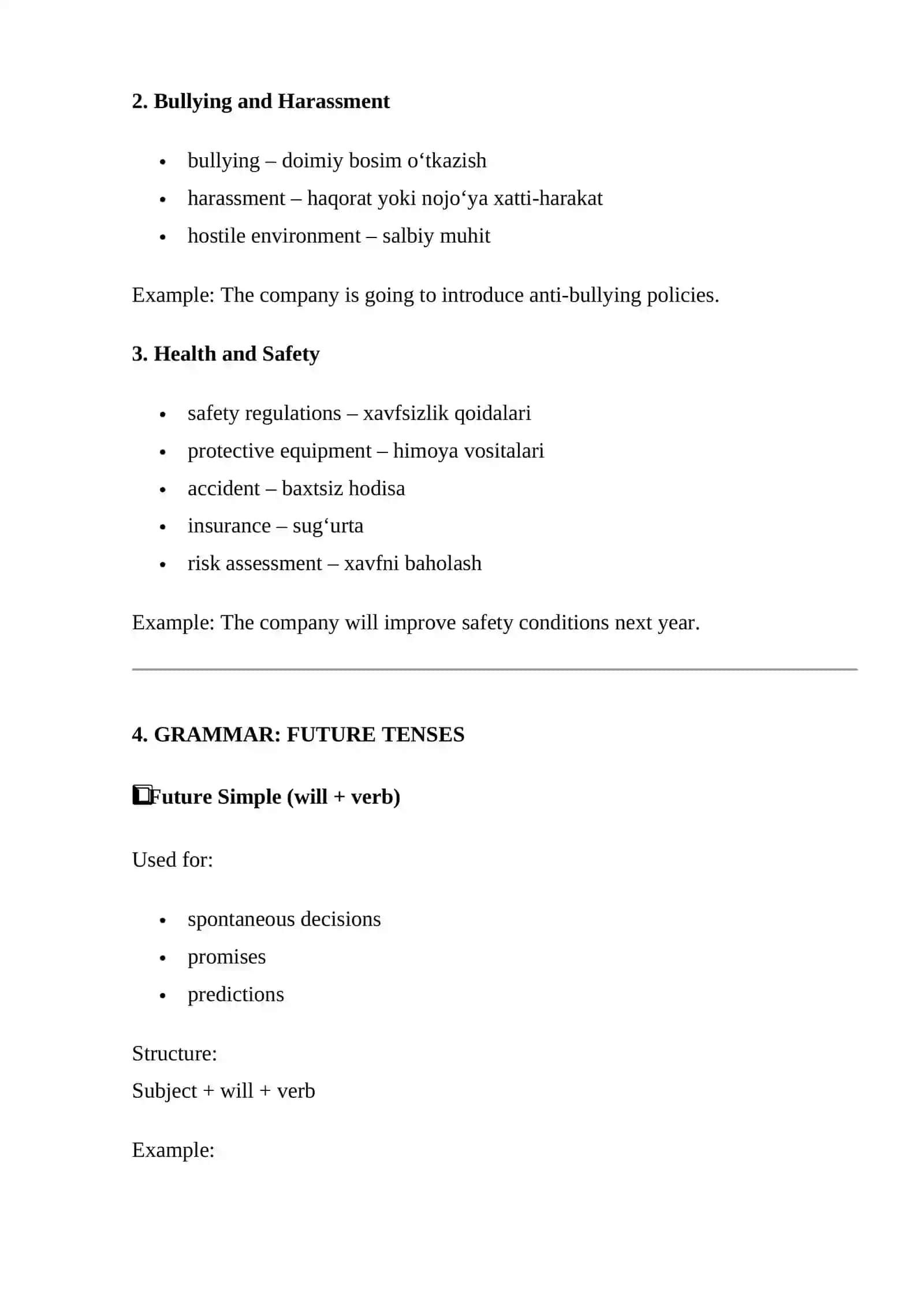 UNIT 5: Assembling. The Career Ladder – Problems at Work 3