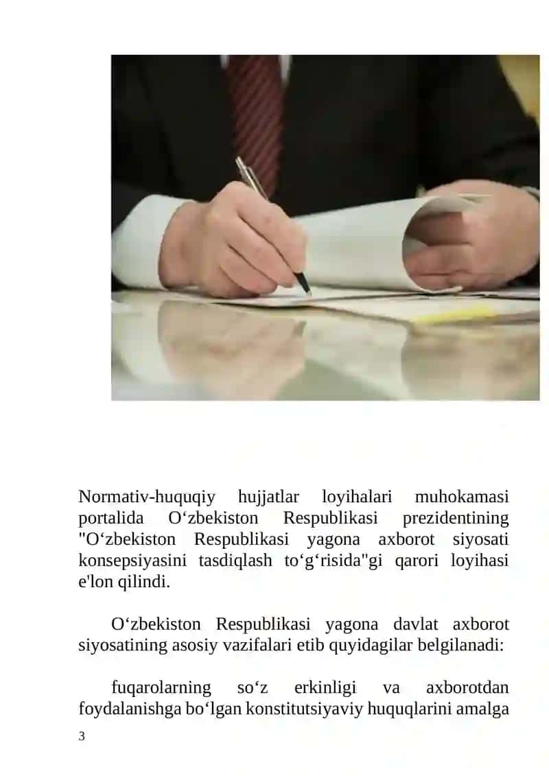 O‘zbekiston Respublikasi yagona axborot siyosati konsepsiyasi 3