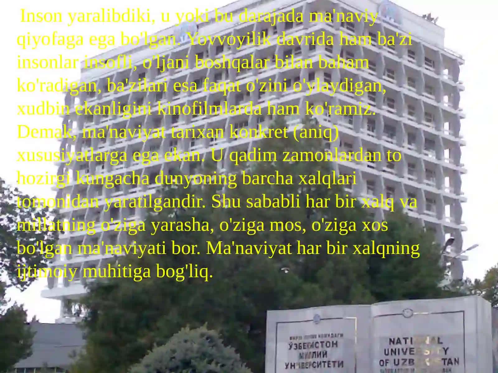 Milliy va umuminsoniy qadriyatlar 3