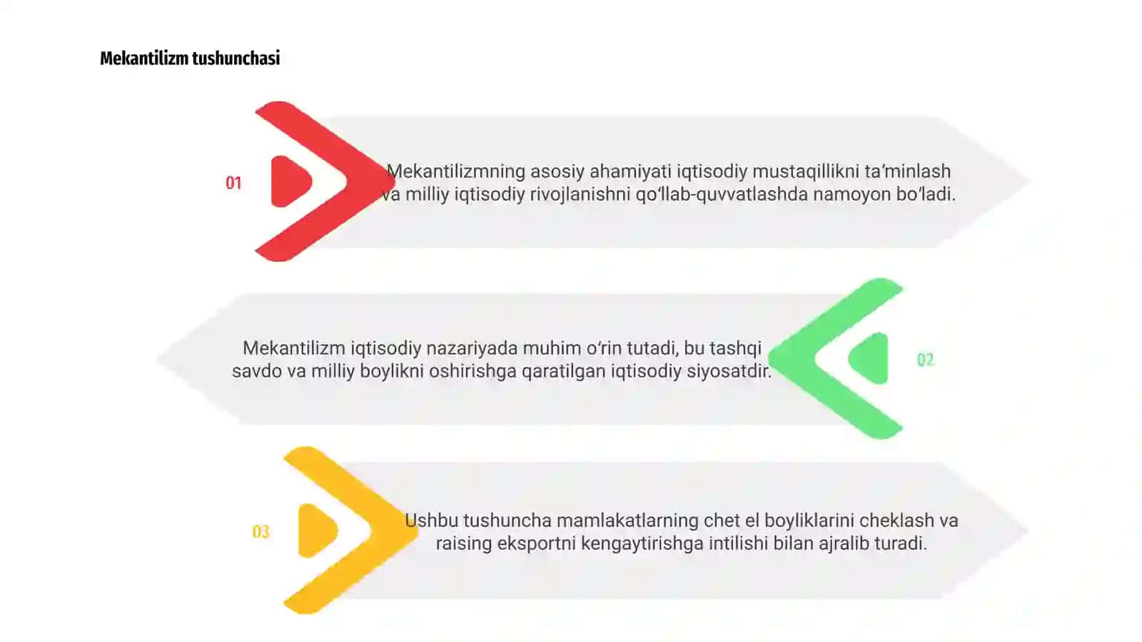 Mekantilizm iqtisodiy talimotning mohiyati va ahamiyati 3