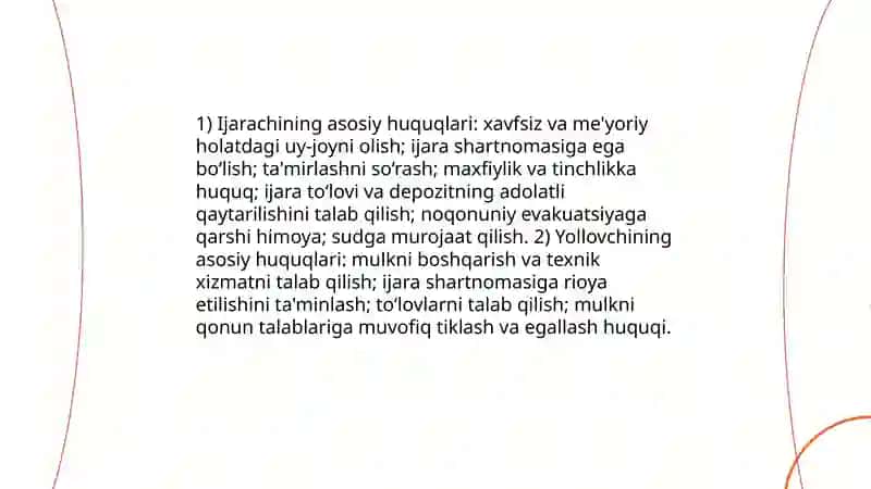 Ijarachilar va yollovchilar xuquqlarini himoya qilish 3