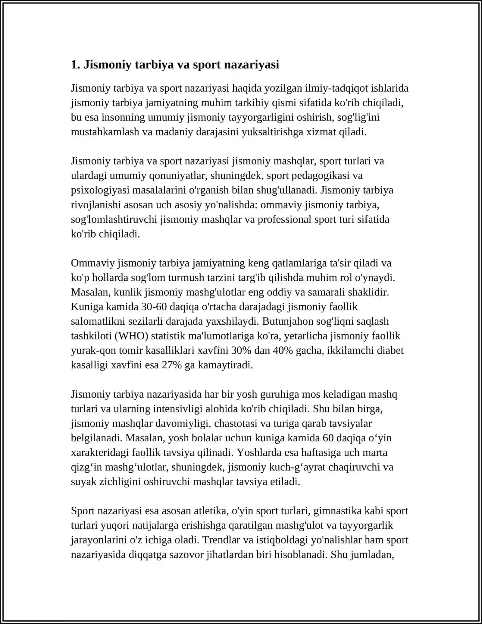 URGANCH DAVLAT UNIVERSITETI SPORT TARBIYAVIY ISH VA BOSHLANGʻICH TA'LIM KAFEDRASI 3