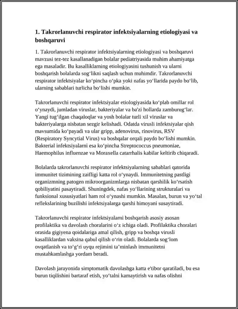 TEZ TEZ KASALLANUVCHI BOLALAR PEDIATERIYA FANIDAN 3