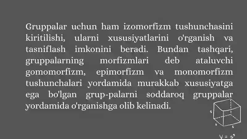Izoterma guruhli teorema 3