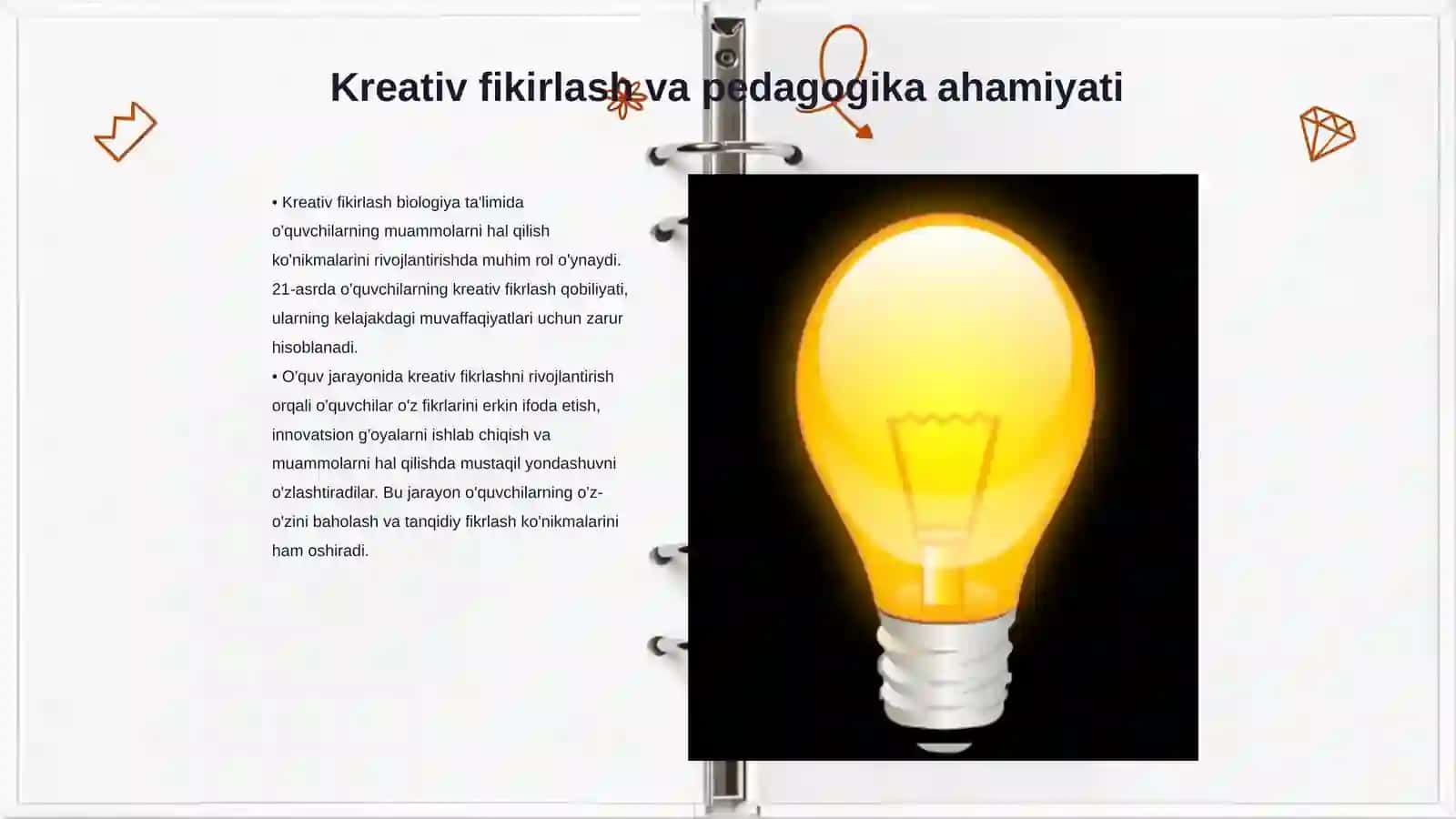 Kreativ fikirlash va muammolarni hal qilish koʻnikmalarini biologiya darsida rivojlantirish 3