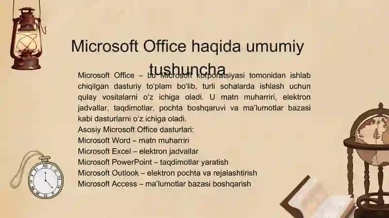 Microsoft Office dasturlari 3
