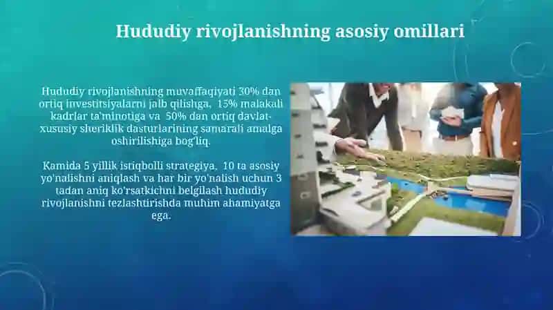 Hududiy rejalashtirish va hududiy rivojlanish 3