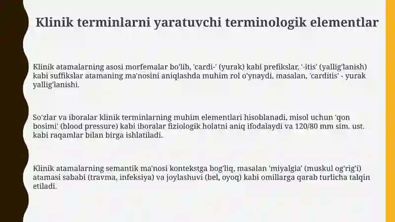 Klinik terminlaryasovchiatamaelementlari 3