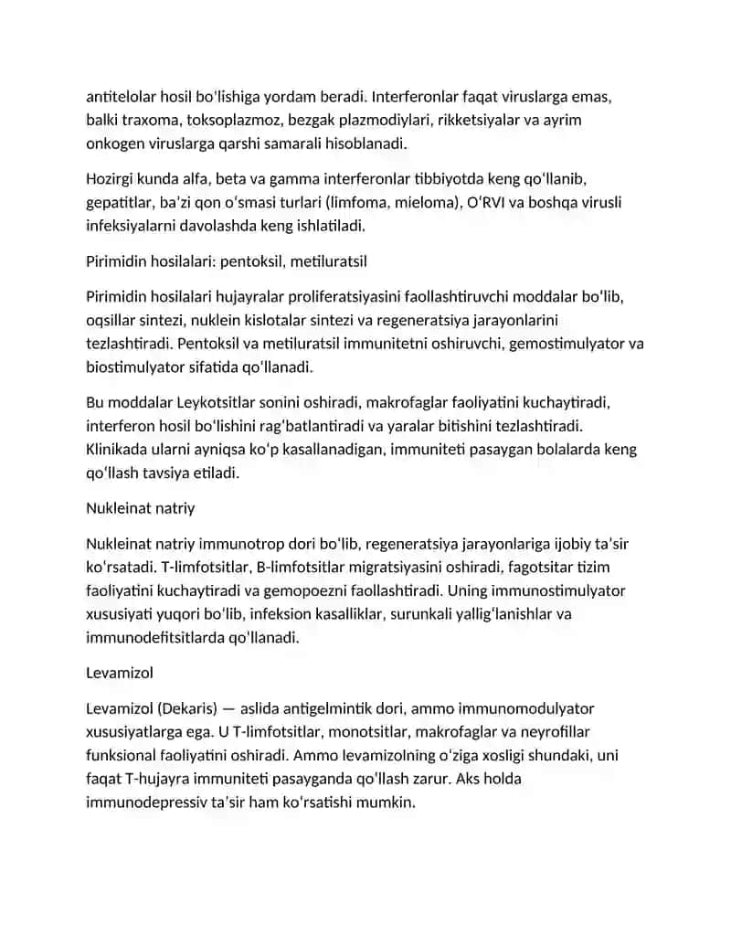 immunitetga ta`sir etuvchi moddalar 3