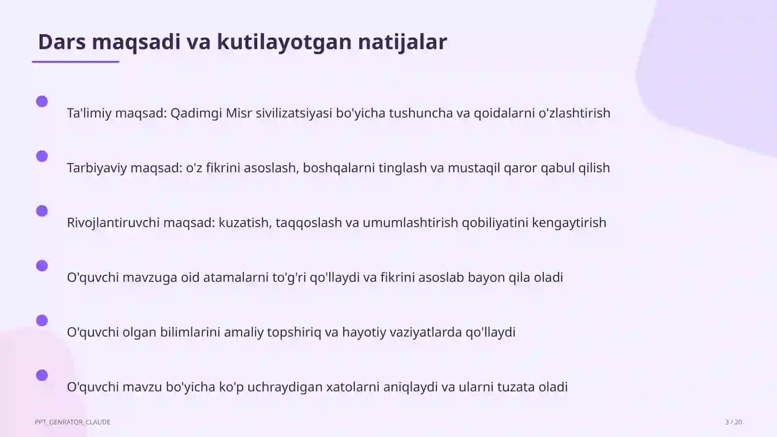 Qadimgi Misr sivilizatsiyasi (6-sinf) 3