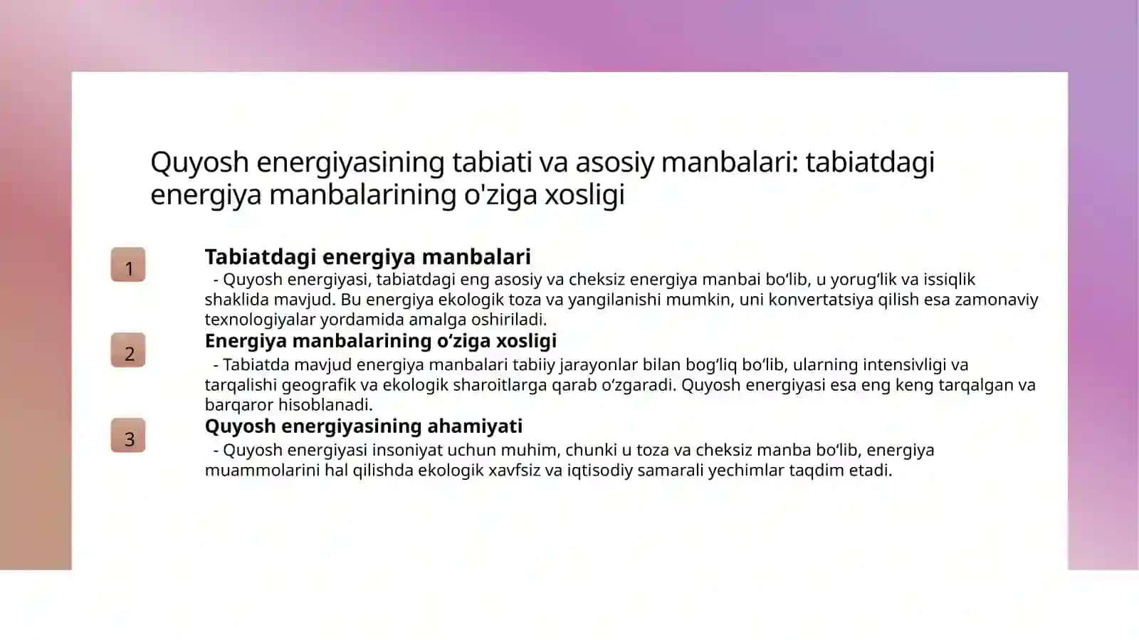 QUYOSH ENERGIYASINI FOTOELEKTRIK ENERGIYAGA O'ZGARTIRISHNING NAZARIY ASOSLARI 3