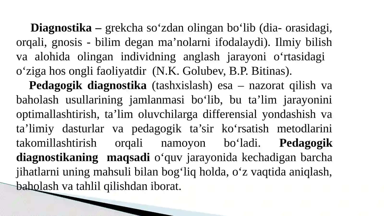 PEDAGOGIKDIAGNOSTIKA.Korrektsionpedagogikavainklyuzivta’limasoslari 3
