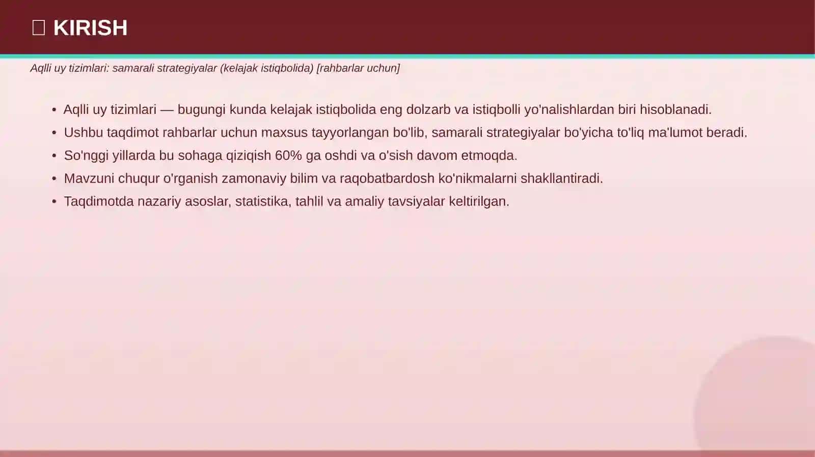 Aqlli uy tizimlari: samarali strategiyalar 3