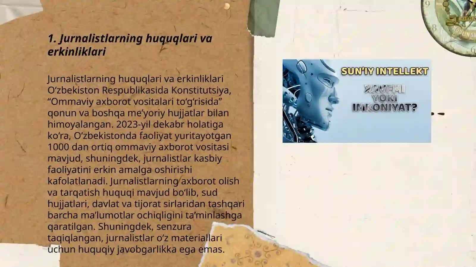 Jurnalistikaga oid huquqiy normalar 3