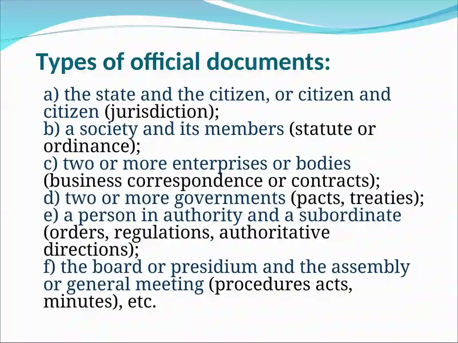 Official Document Styles 3