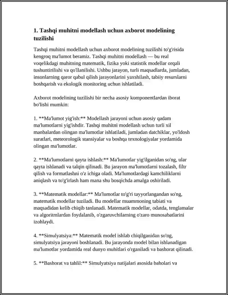 SUN'IY INTELLEKT TIZIMLARINING TASHQI MUHIT TA'SIRIGA REAKSIYASI AXBOROT MODELI 3