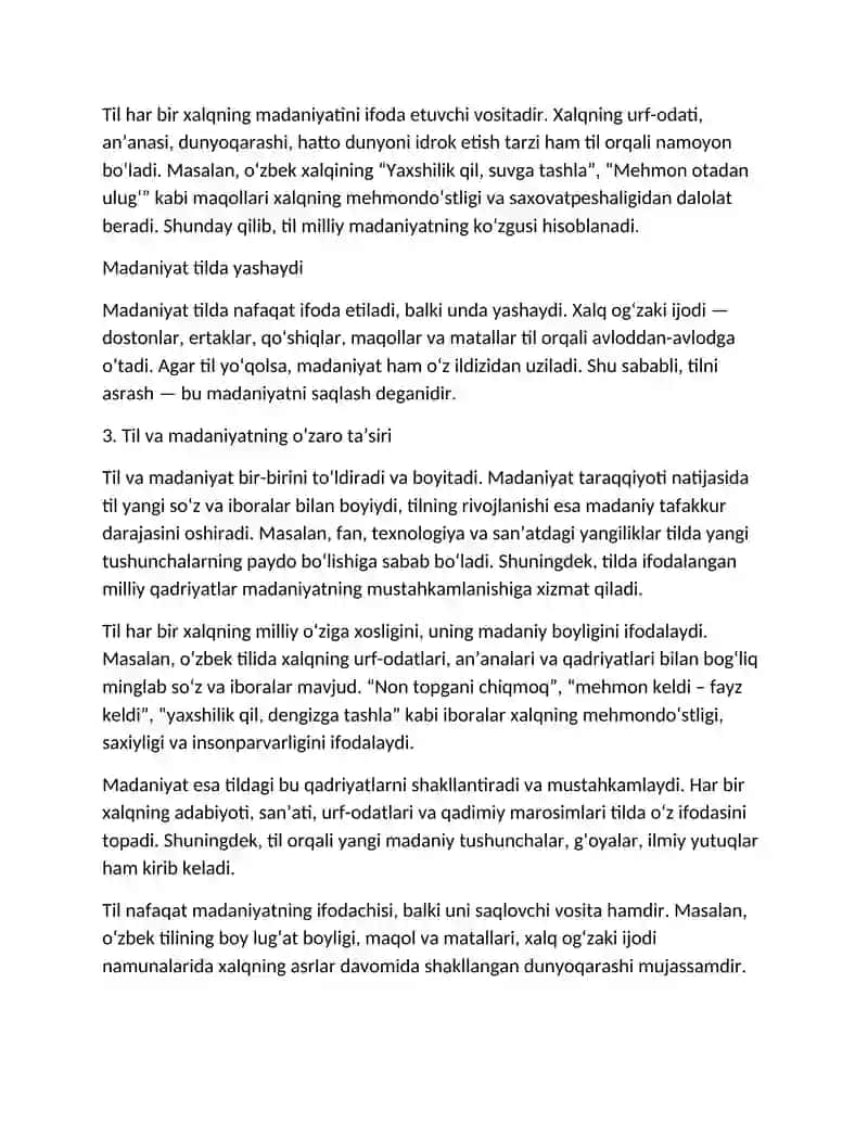 O'zbek tilshunosligining dolzarb masalalari fanidan yozgan maqolasi 3