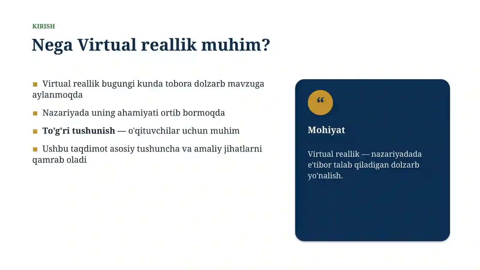 Virtual reallik 3