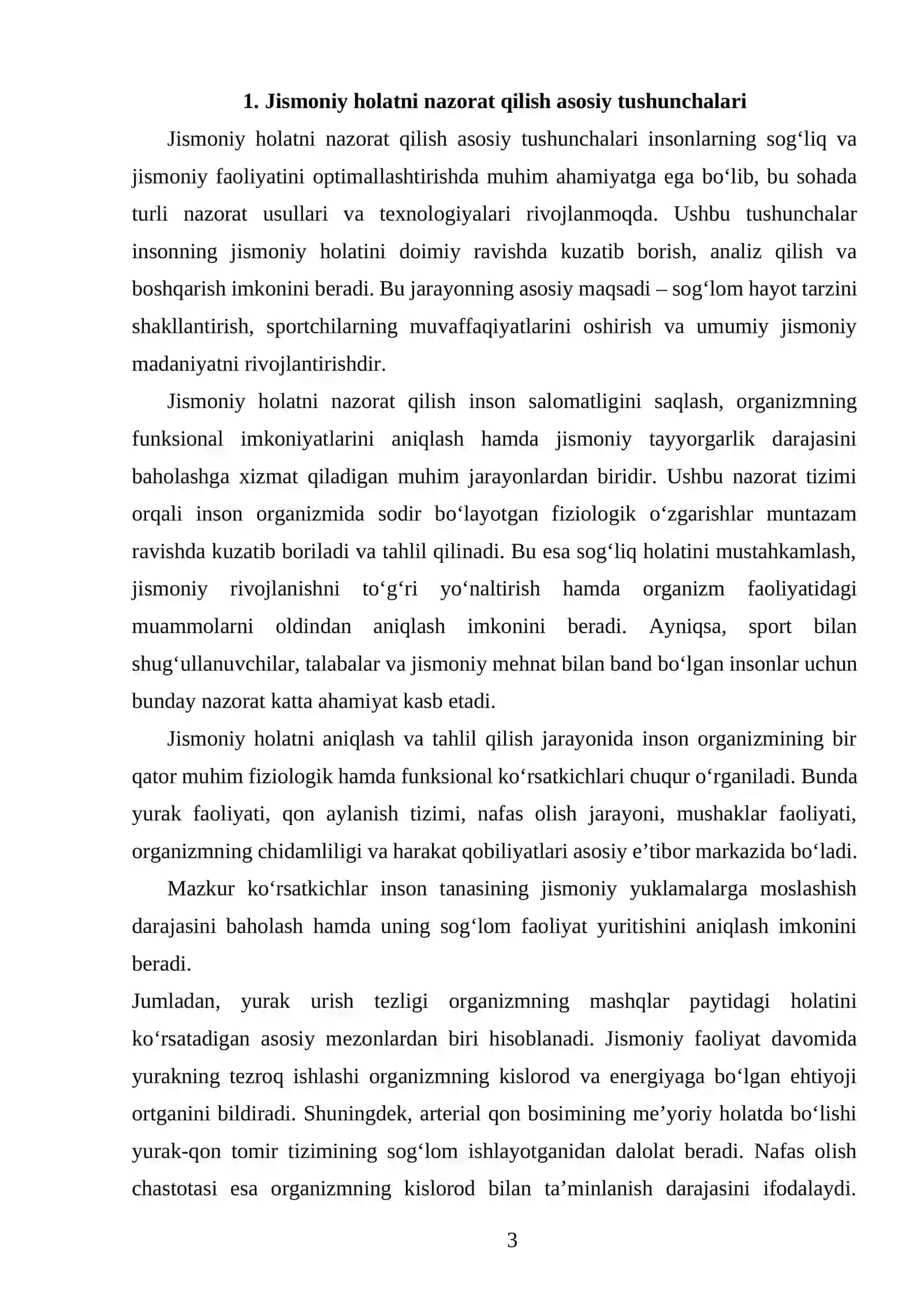 Jismoniy Holatni Nazorat Qilish Asoslari 3