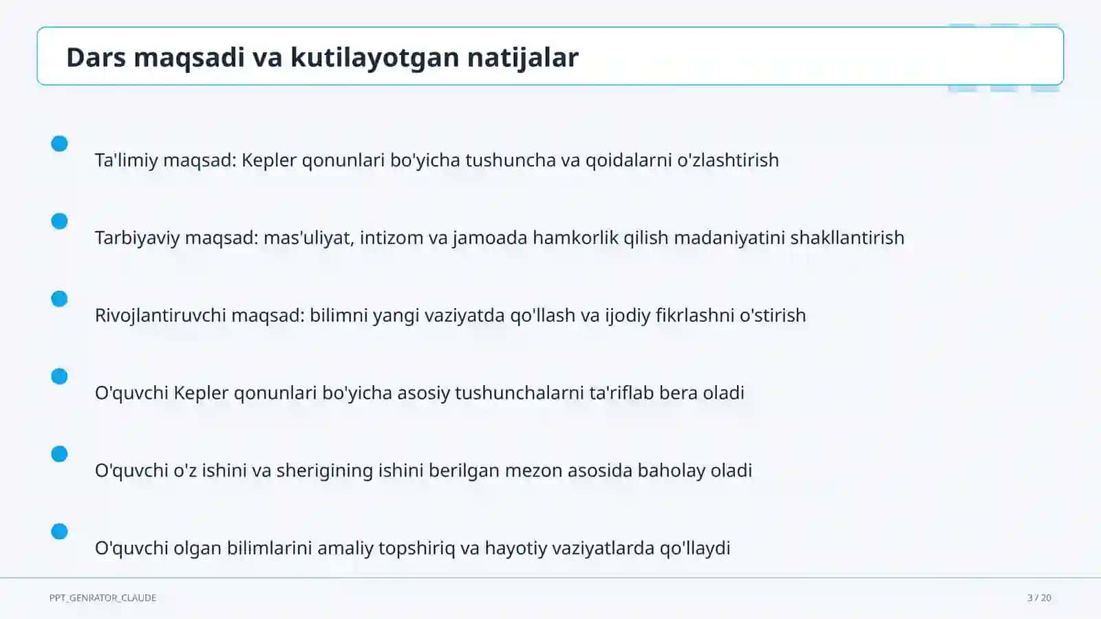 Kepler qonunlari (10-sinf) 3