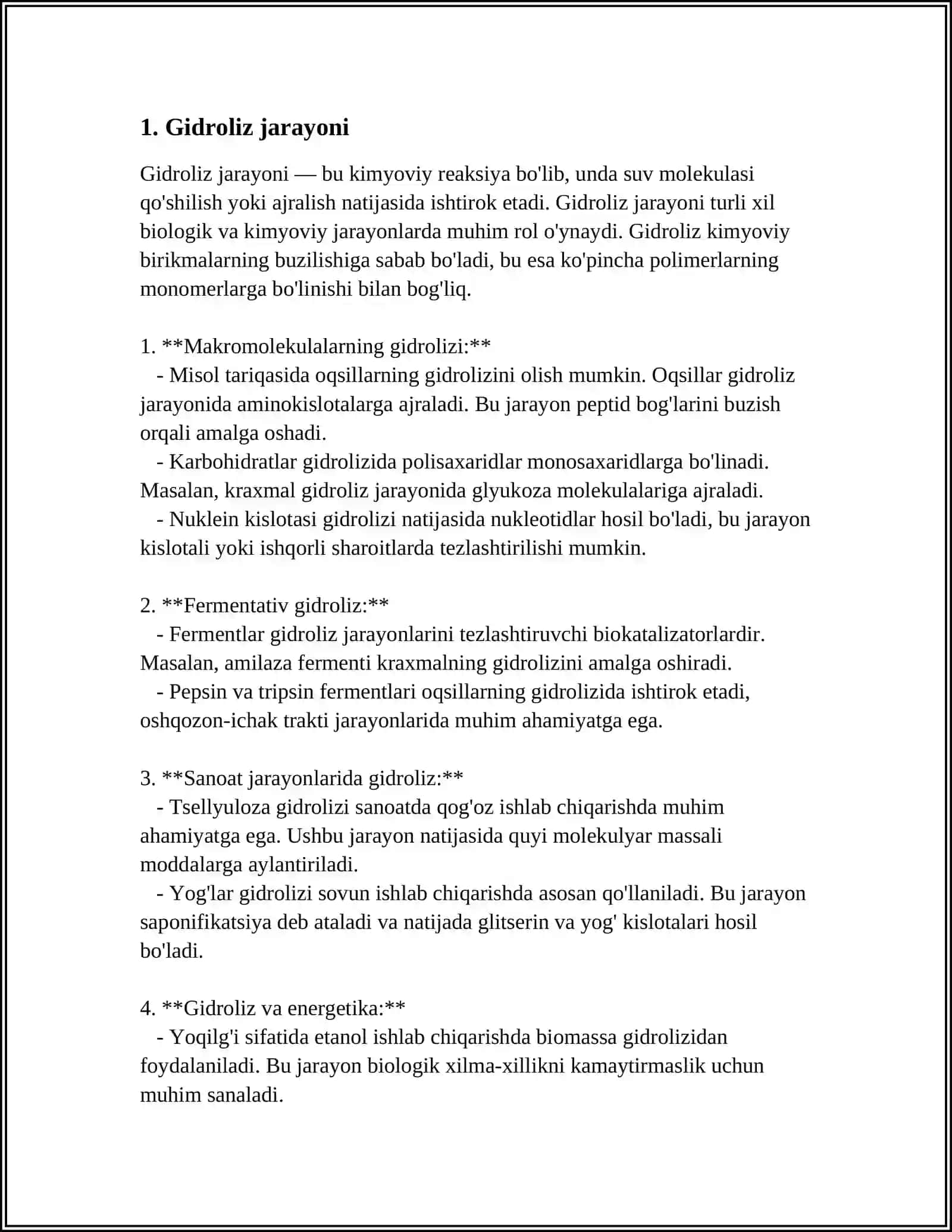 AZIDLARNING GIDROLIZI 3