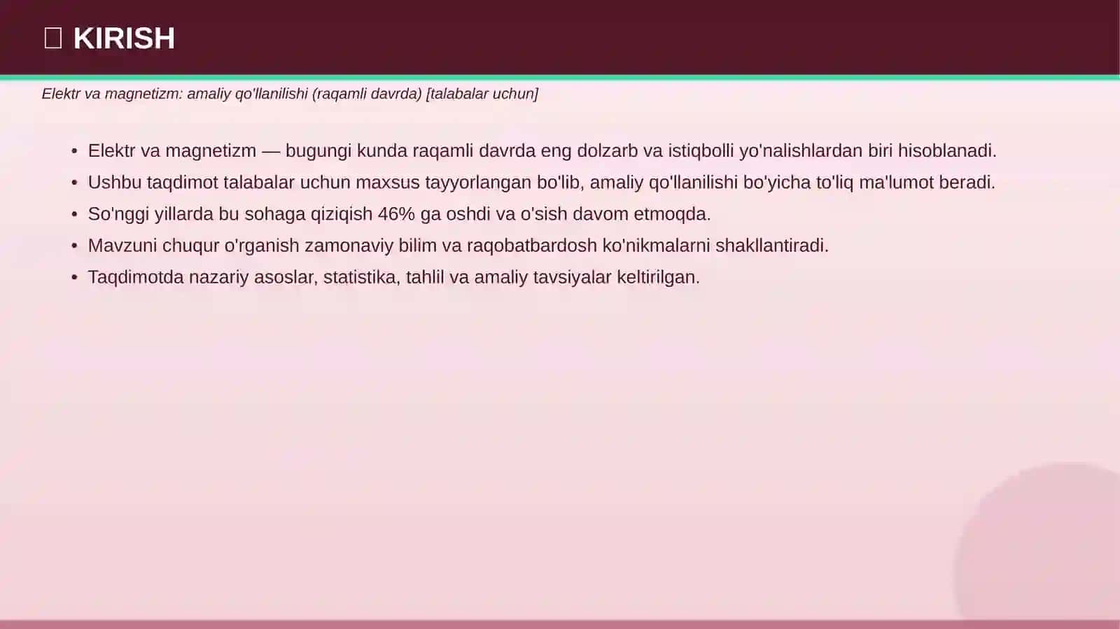 Elektr va magnetizm: amaliy qo'llanilishi (raqamli davrda) [talabalar uchun] 3