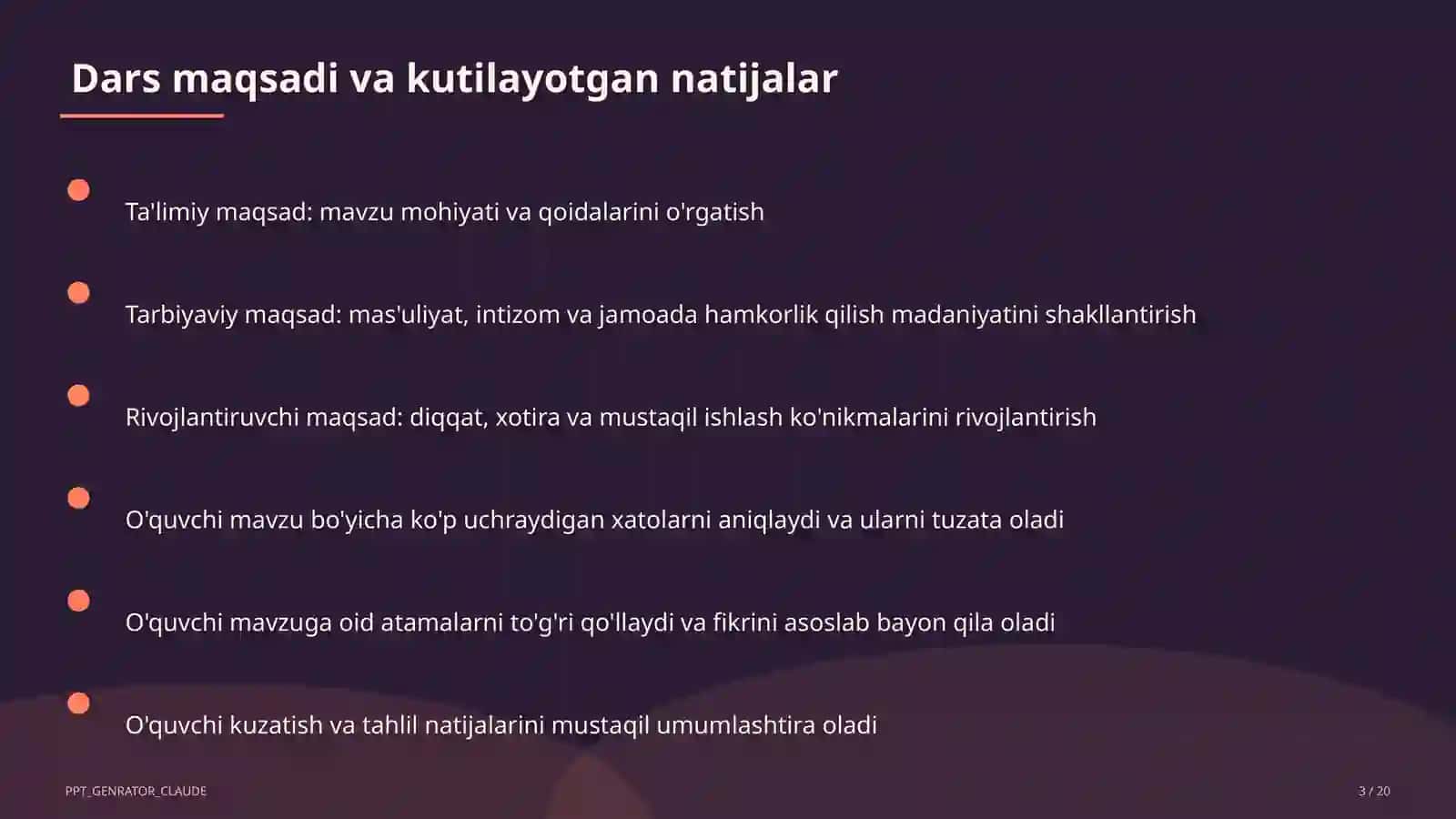 Matn muharriri: Word dasturida hujjat yaratish (6-sinf) 3