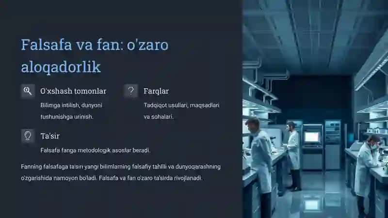 Falsafa fan va dunyoqarash sifatida 3