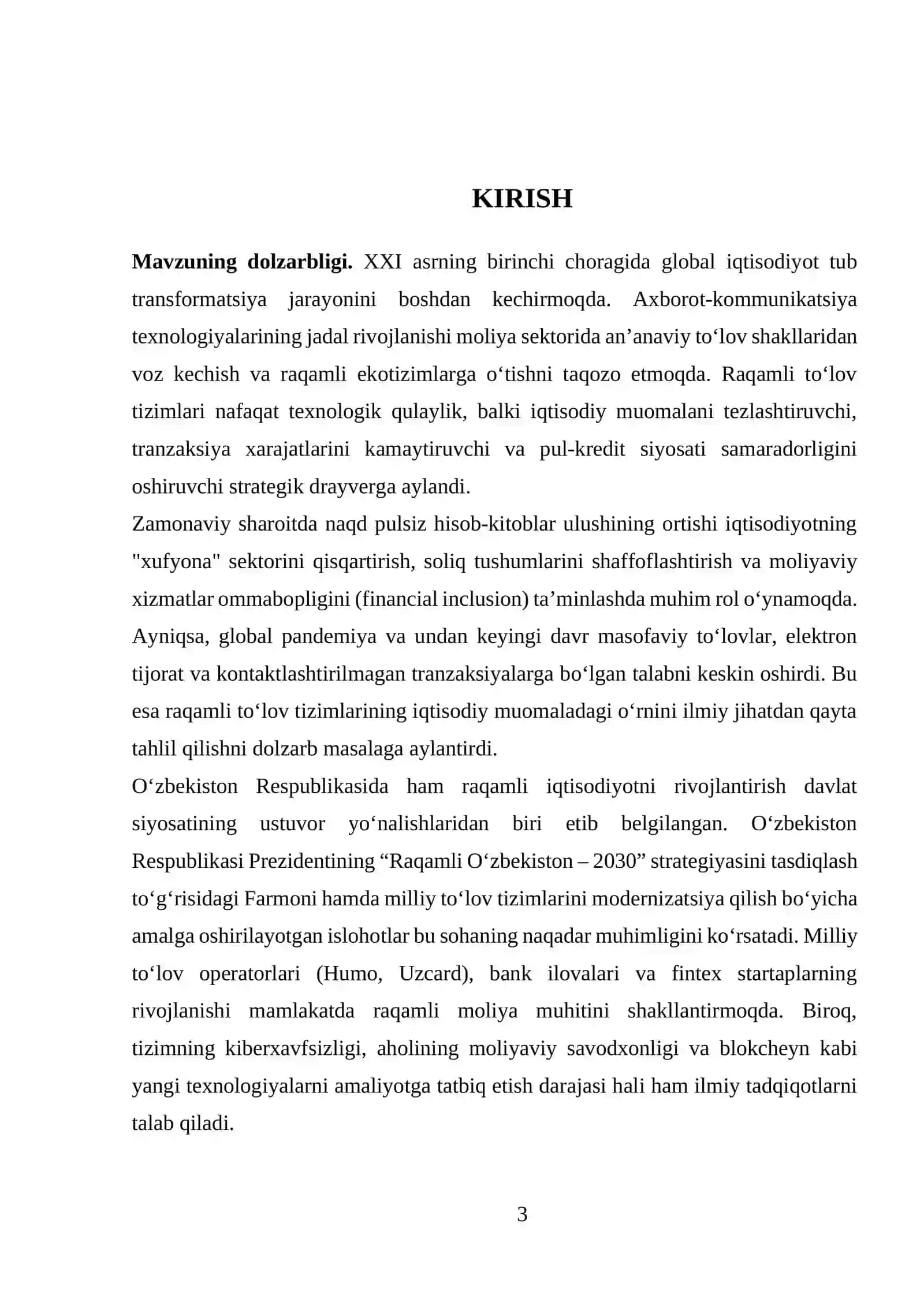 Raqamli to'lov tizimlari va ularning iqtisodiy muomaladagi roli 3