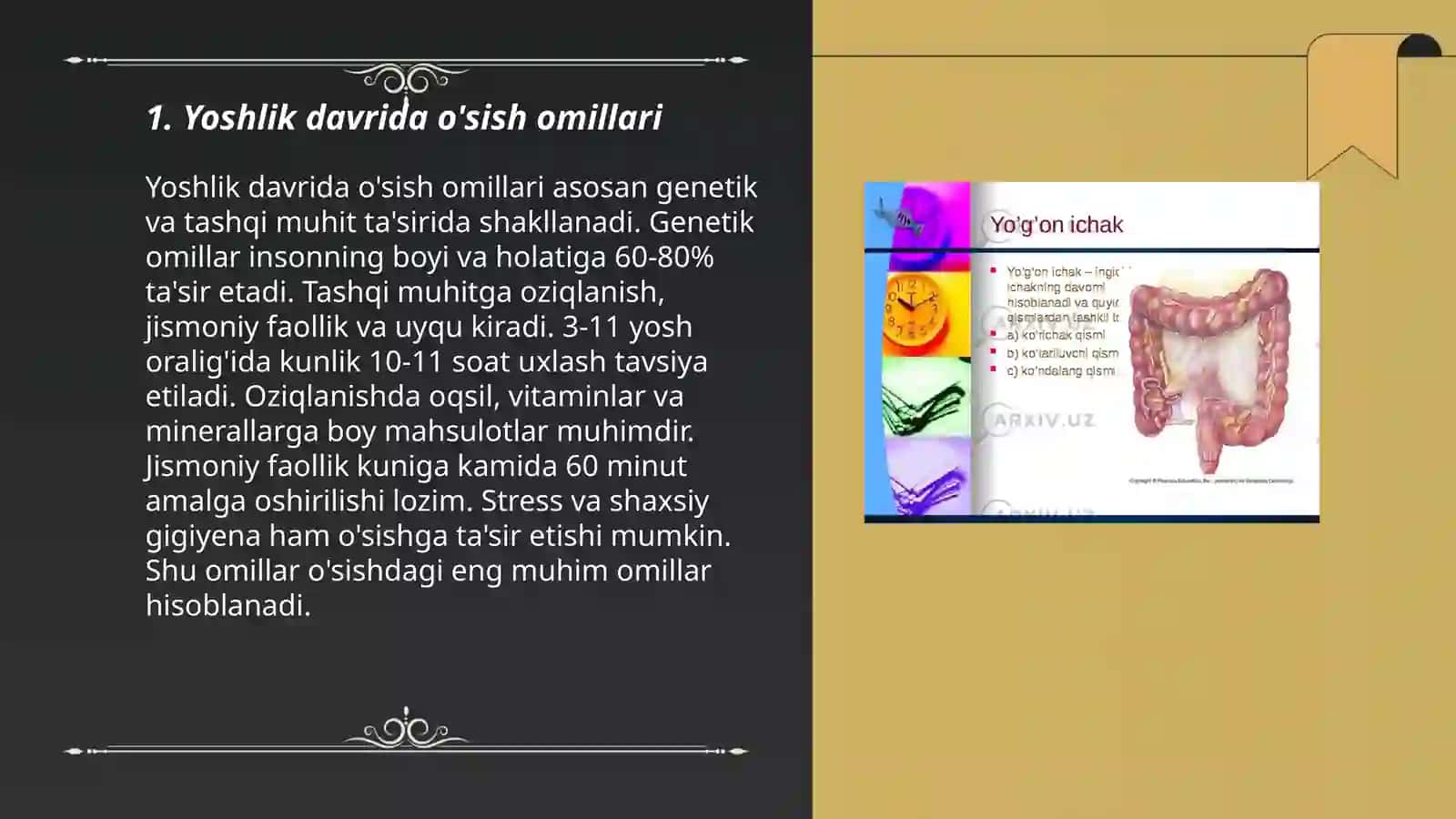 Odamning oʻsish va rivojlanish qobiliyatlari 3