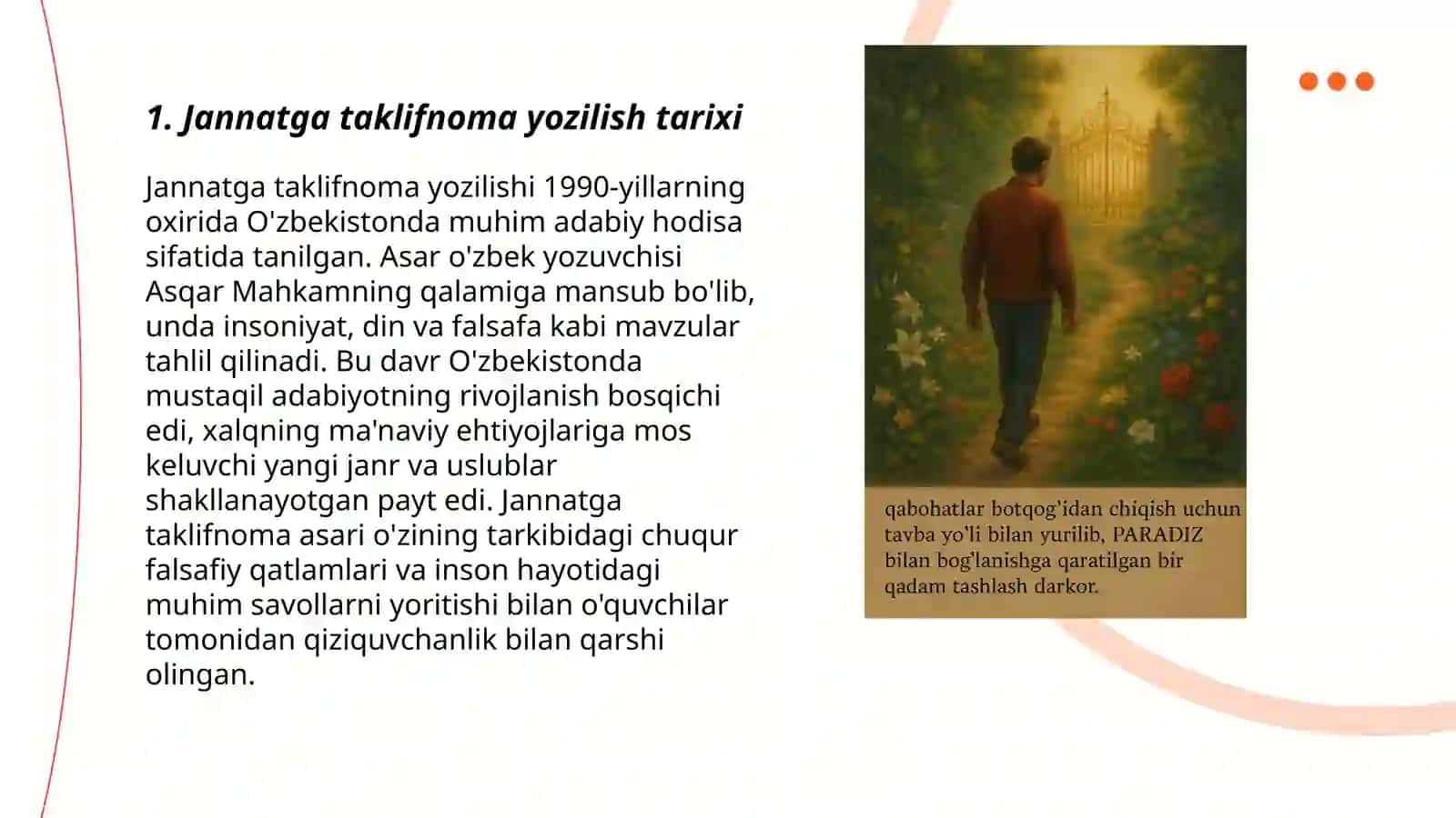 Jannatga taklifnoma kitobi haqida 3