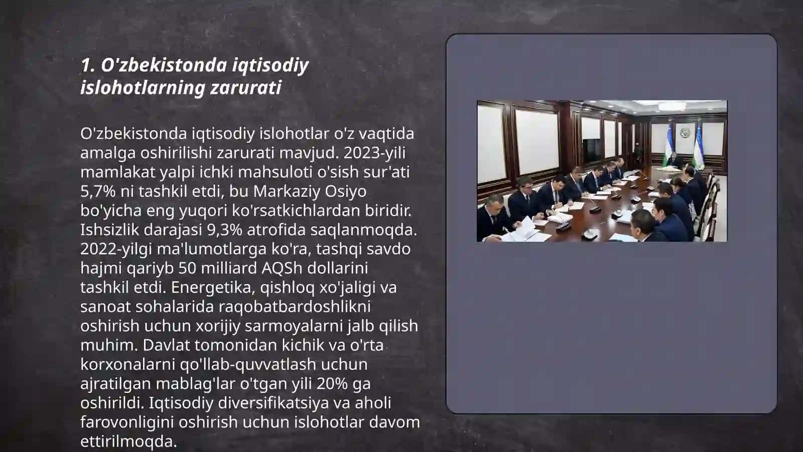 Iqtisodiy islohatlar hususiy mulkchilikning shakllanishi 3
