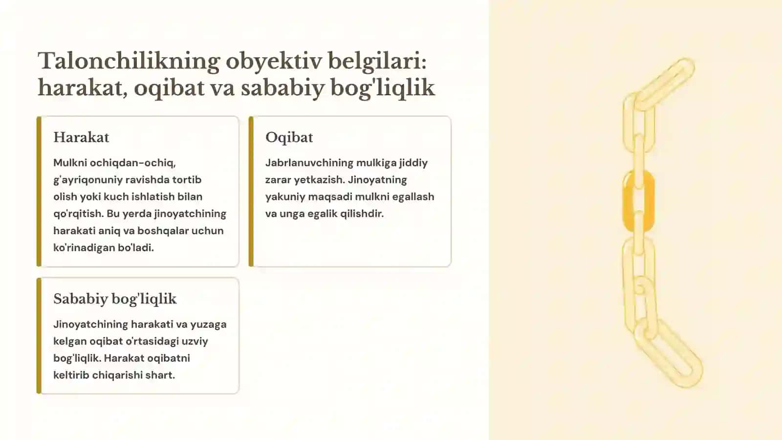 O'zbekiston Respublikasi Jinoyat kodeksining 165-moddasi Talonchilik tahlili 3