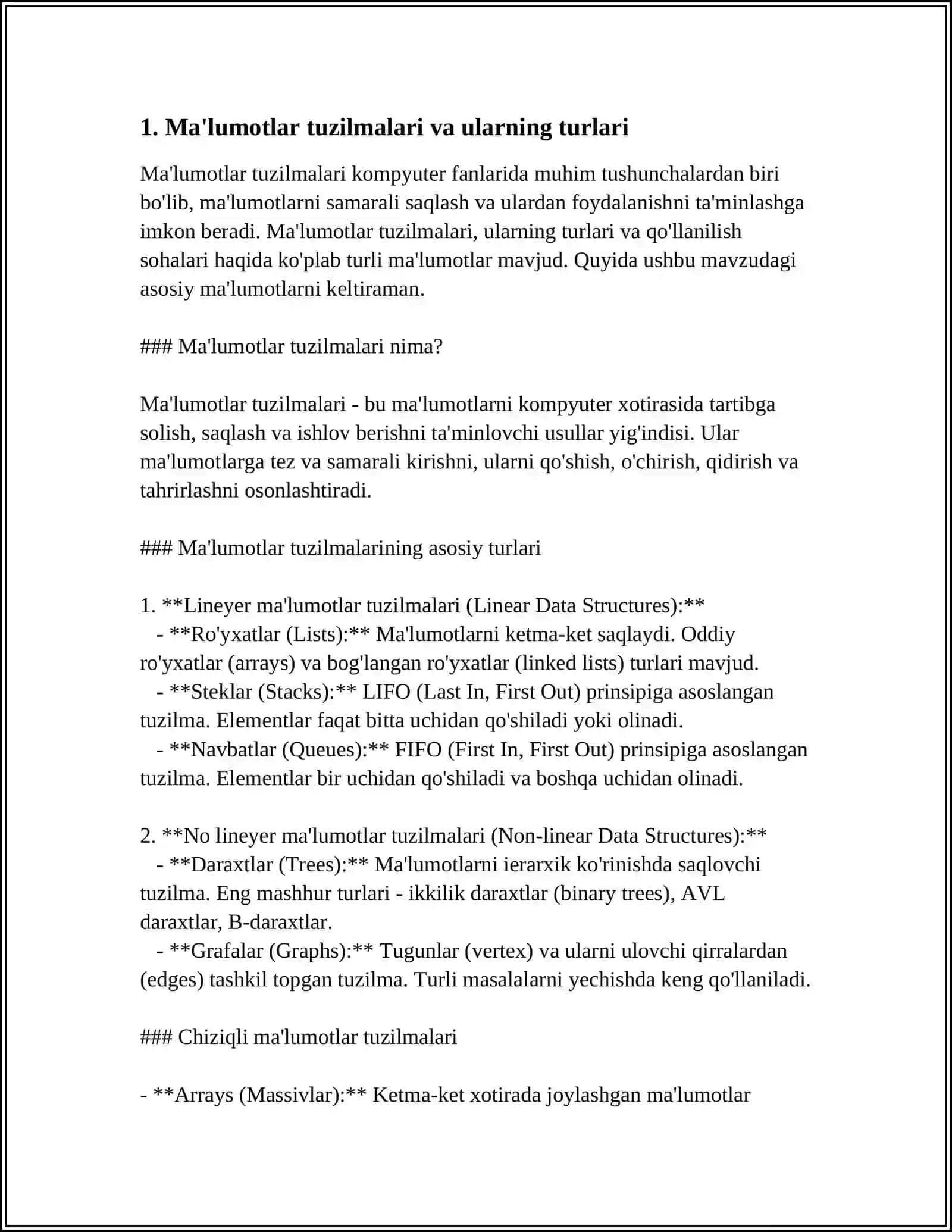 C++DA FAYL TOIFASIDAGI STRUKTURAVIY MAʼLUMOTLARNI SOHA BOʻYICHA ISHLATGAN HOLDA DASTUR TUZISH 3
