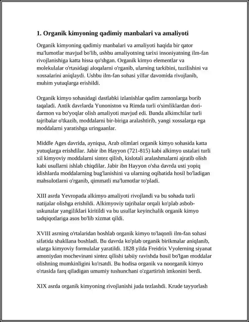 ORGANIK KIMYO TARIXI 3
