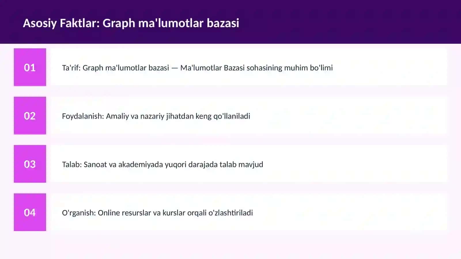 Graph ma'lumotlar bazasi 3