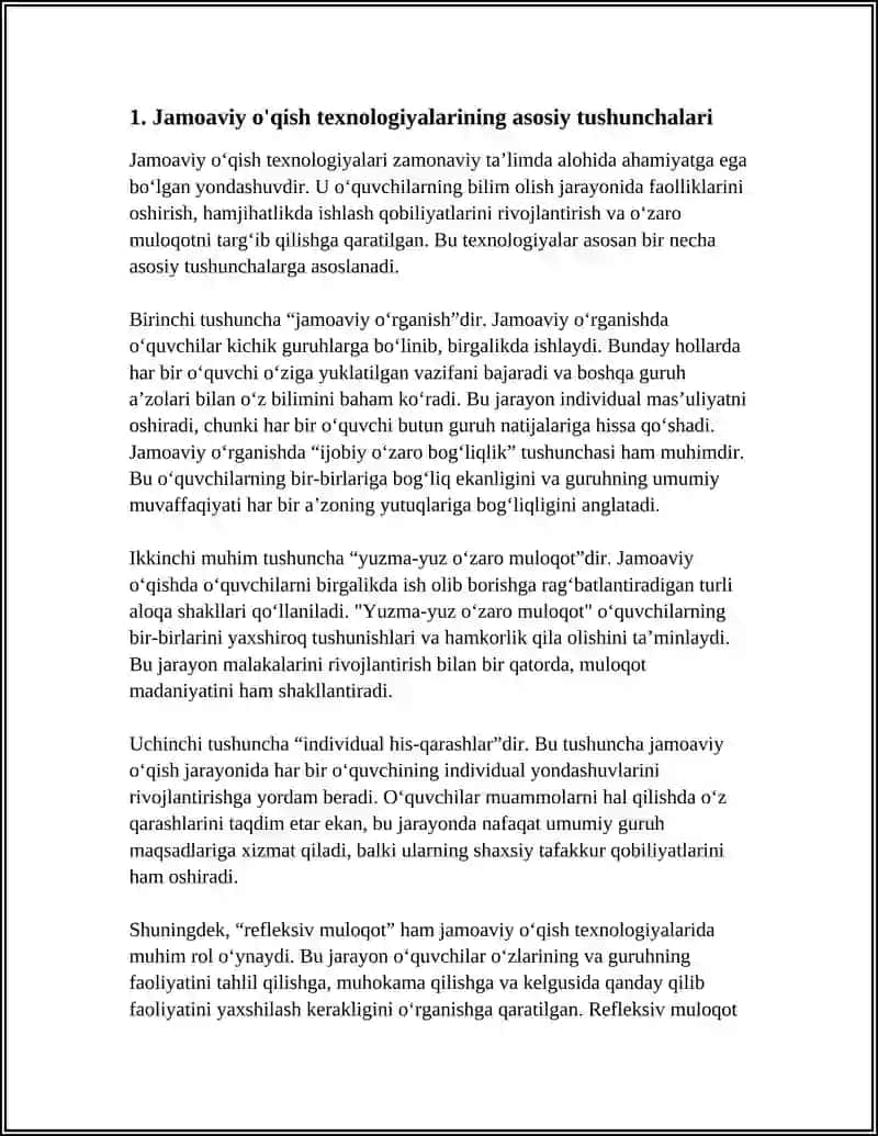 Jamoaviy O'qish Texnologiyalari 3