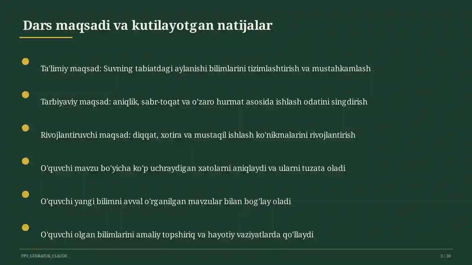 Suvning tabiatdagi aylanishi (2-sinf) 3