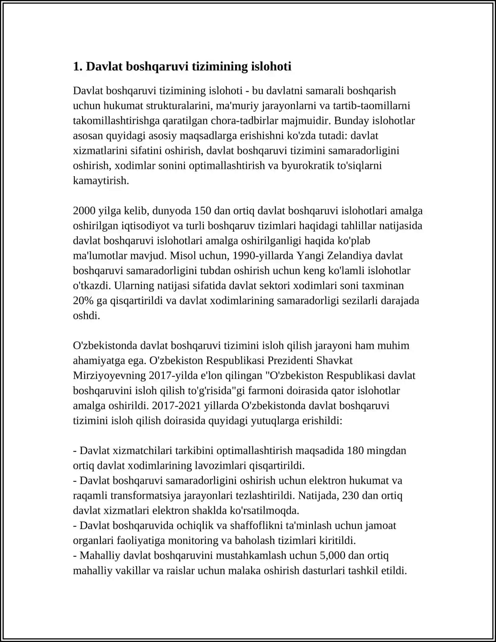 Davlat boshqaruvi tizimining islohoti 3