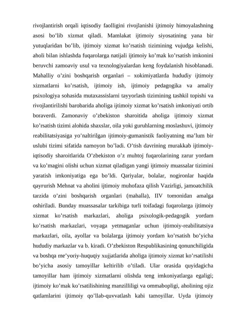 O’zbekistonda Ijtimoiy Ishning Rivojlanishi 3