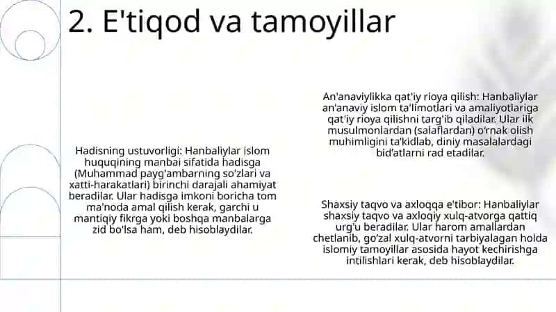 Hanbaliylik Mazhabi 3