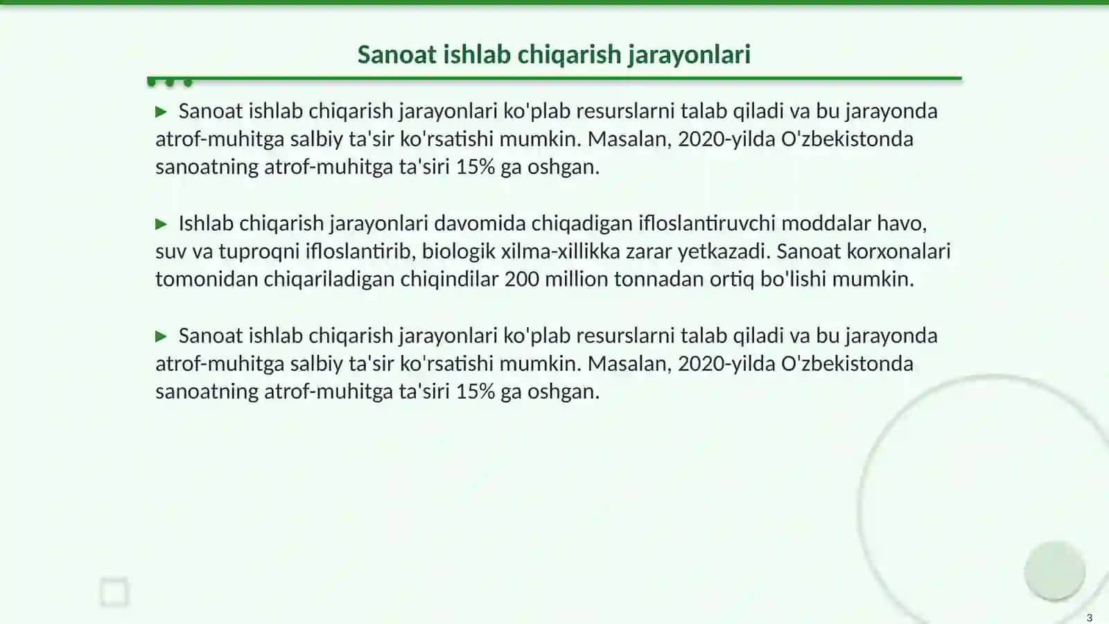 Sanoat korxonalarining atrof-muhitga tasiri 3