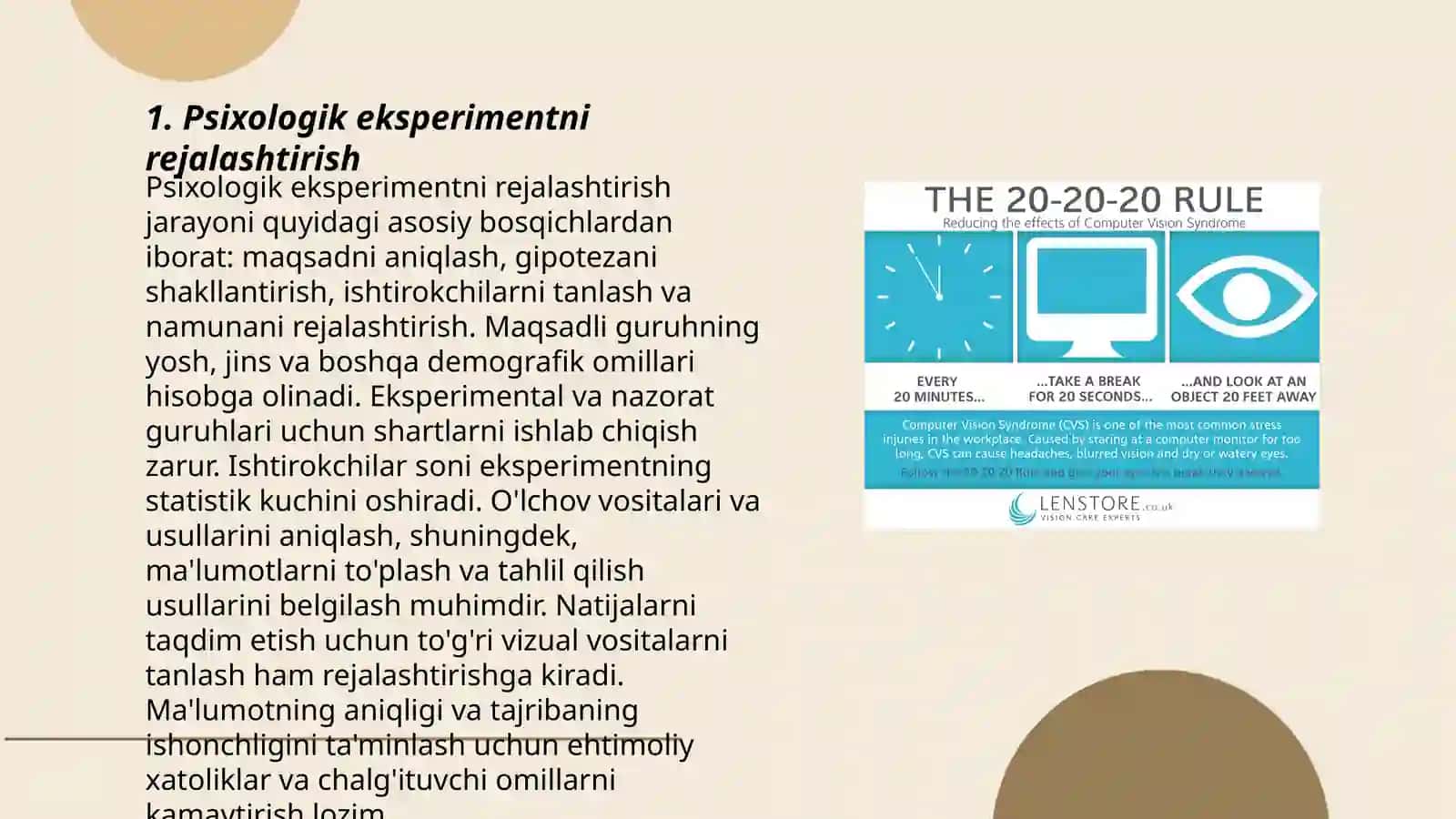 Psixologik ekspirement jarayoni va uning asosiy xususiyatlari 3