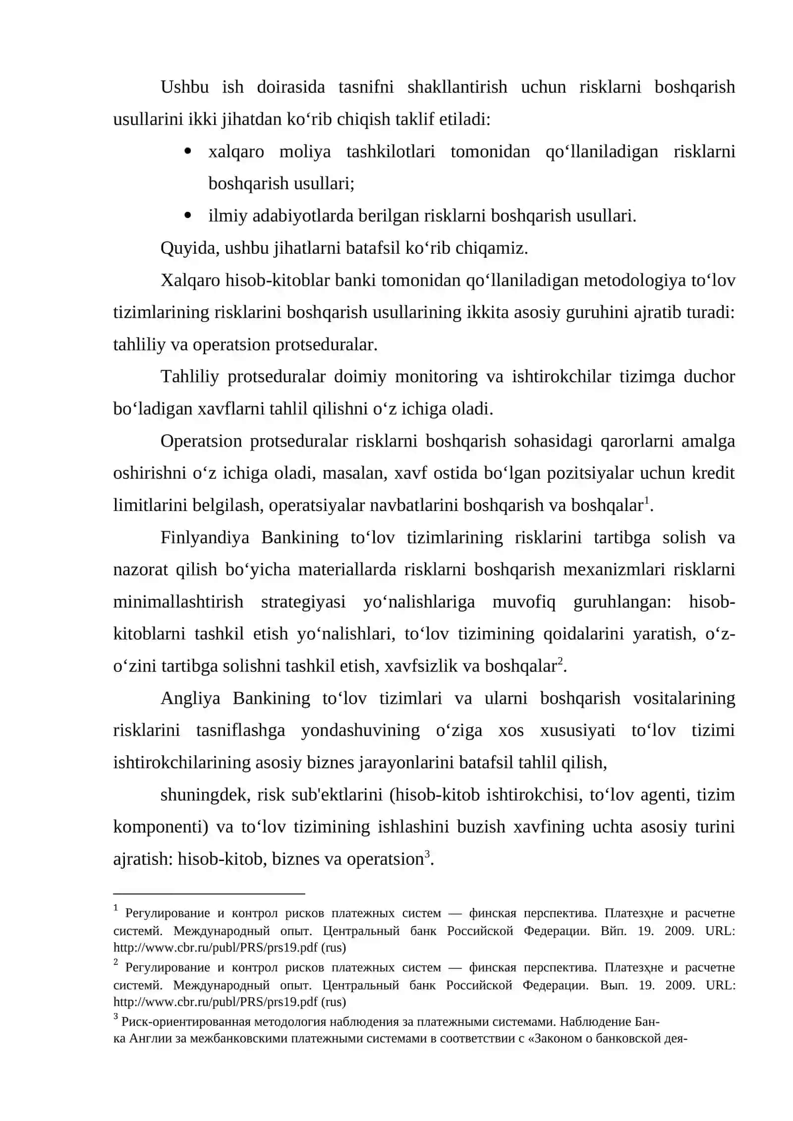 TO‘LOV TIZIMLARIDAGI RISKLARNI BOSHQARISHNI TAKOMILLASHTIRISH YO‘LLARI 3