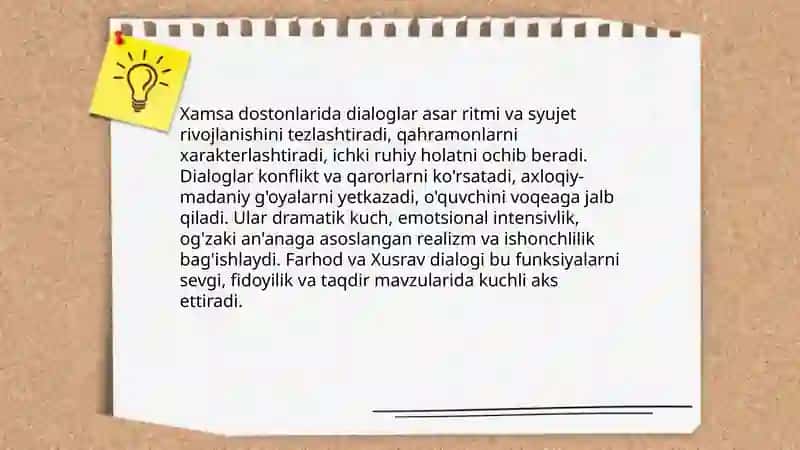 Xamsa dostonlarida dialoglar 3