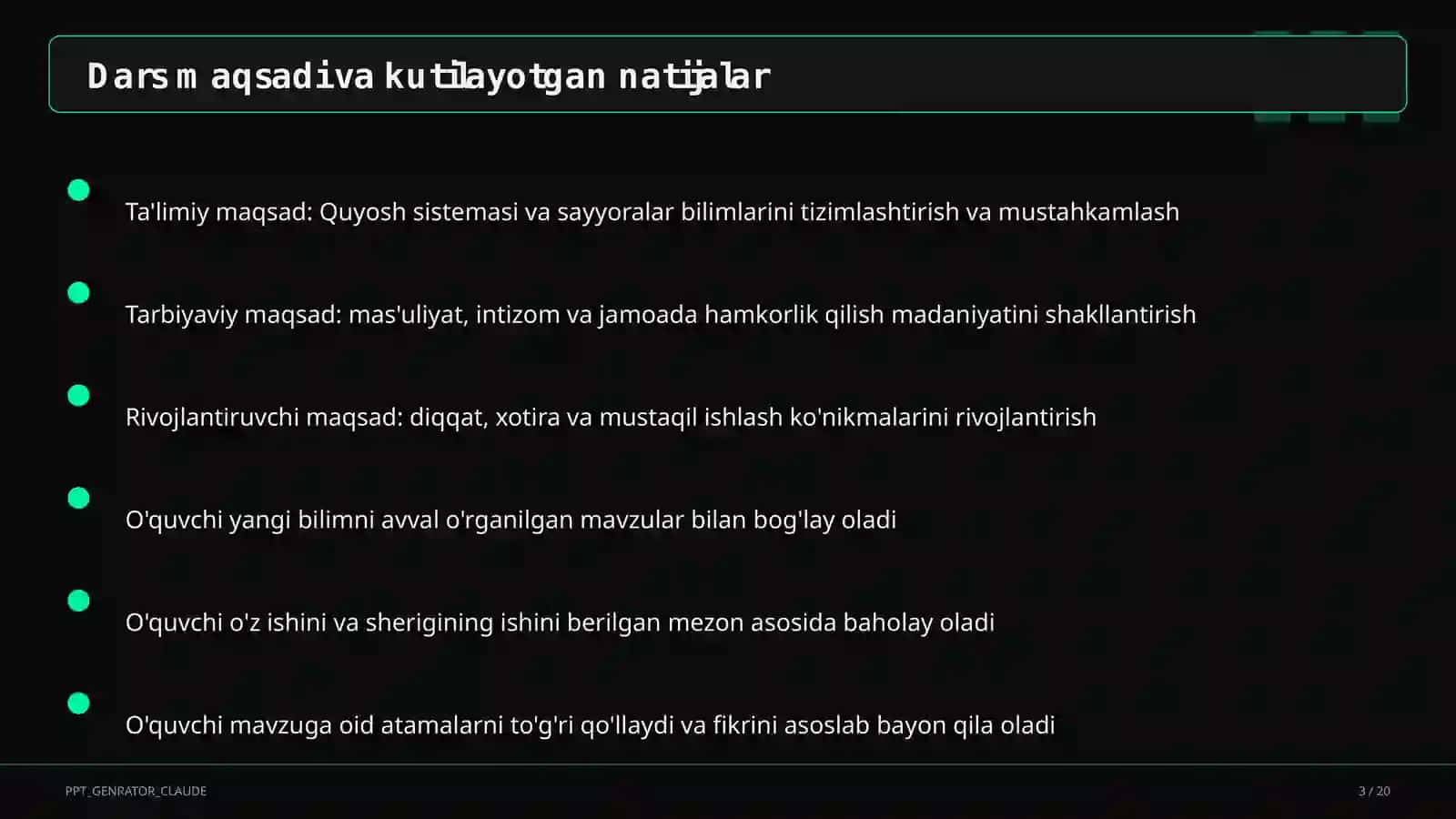 Tabiatshunoslik (1–4) 3