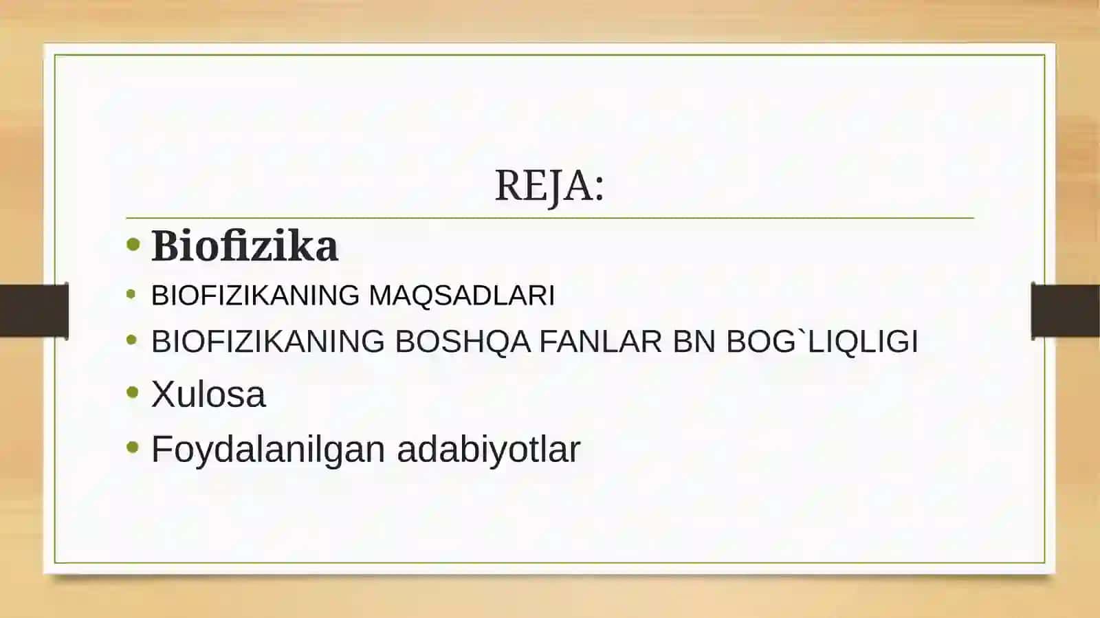 Biofizikaning va vazifalari, biologiya fanlar orasida o'rni 3