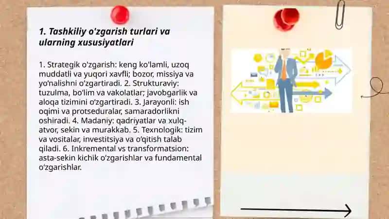Tashkiliy o'zgarishlar va ularni boshqarish strategiyalari 3