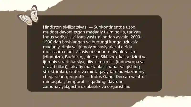 Hindiston sivilizatsiyasi 3