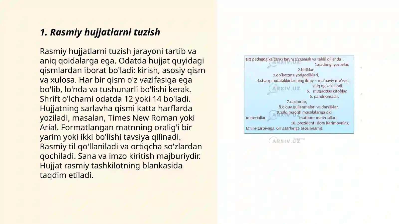 Davlat tilida ish yuritish fanining maqsad va vazifalari 3